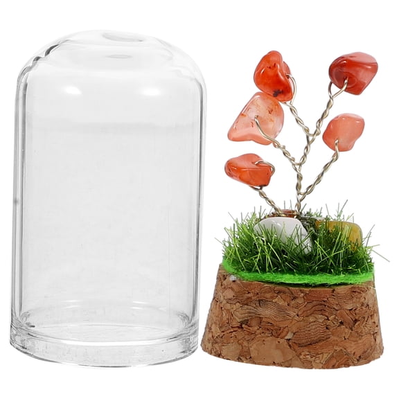 SEWCHICS Crystal Tree Decoration Wood 1 Set Home Desktop Decor