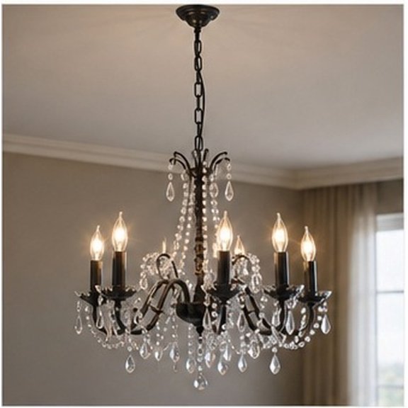 WHAMVOX decorative light chain Black Painted Iron, 3.5 x 0.9 m Hanging Kit
