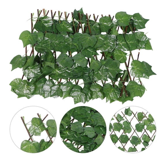 WHAMVOX Decorative Fence Screen Stretchable Artificial Leaves Hedge Fence Garden Decor