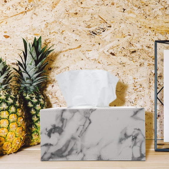 WHAMVOX Decorative Office Decoration Marble Pattern Tissue Holder