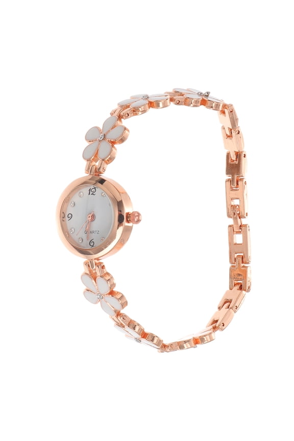 Decorative Quartz Watch for Women with Exquisite Design Lightweight and Durable for Timekeeping White