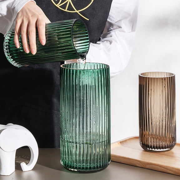 WHAMVOX  Decorative for Home Striped Vase Simple Design Elaborate