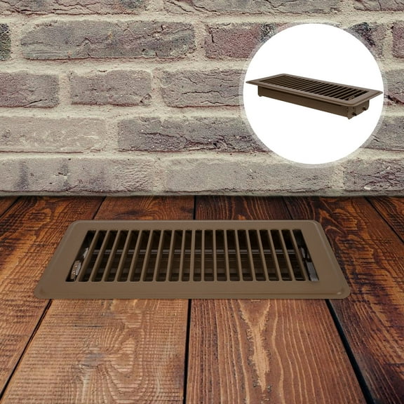 WHAMVOX Deflector Floor Vents Floor .60X14.30X3.50CM Brown