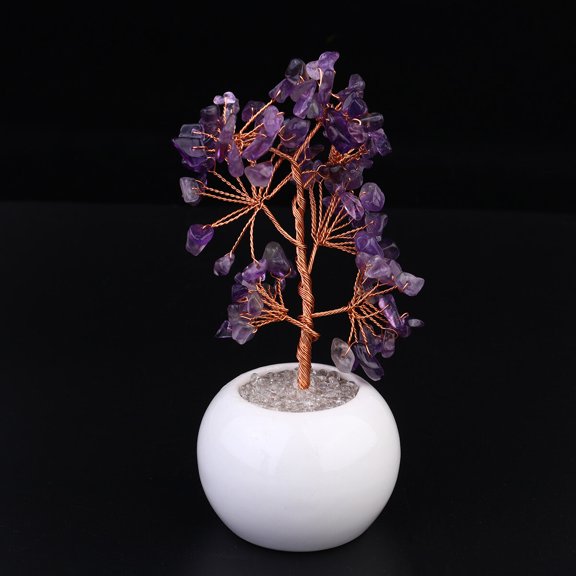 WHAMVOX  Desk Crystal Money Tree Desktop Decoration Office