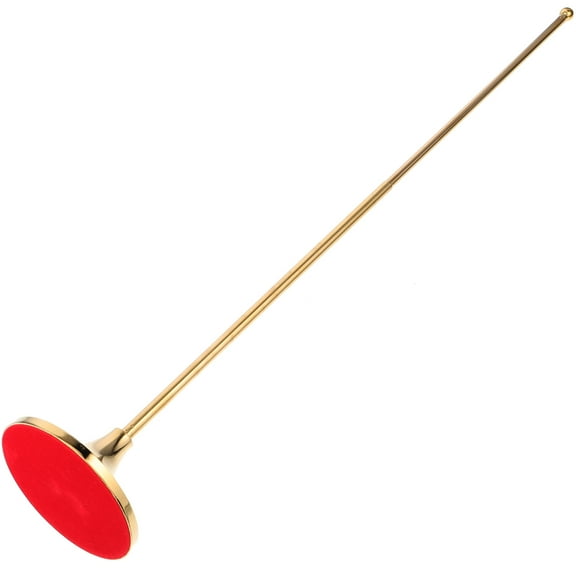 WHAMVOX Desk Flag Display Stand Simple Style 1Set Golden Stainless Steel Telescopic Adjustment 52x8in 31x8in