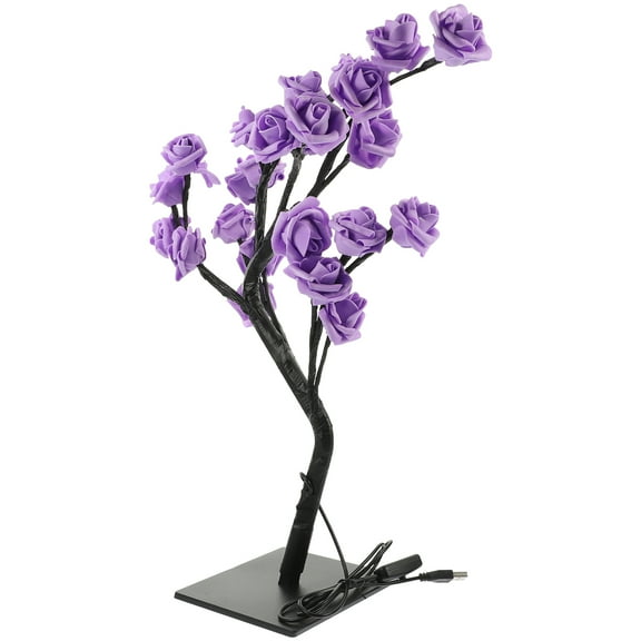 Luxshiny Desk Lamp Purple Dormitory Desk Lamp 1Set 13X6.3X2.4In