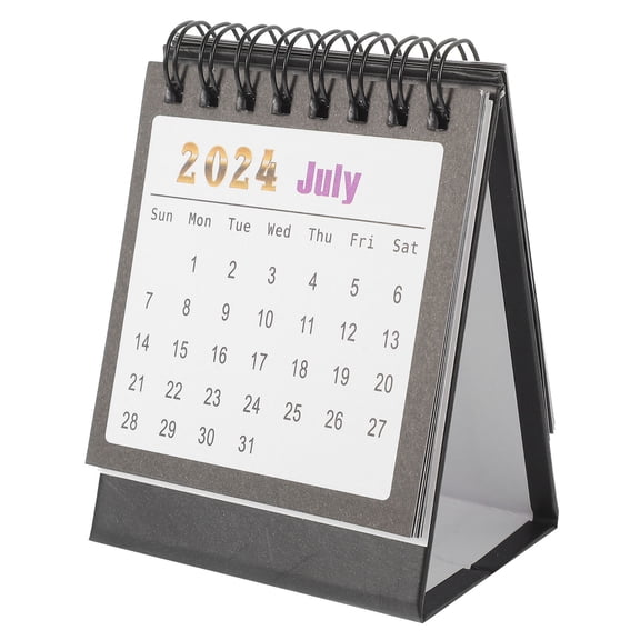 WHAMVOX  Desktop Calendar Calendars Standing Large Agenda Materials Black