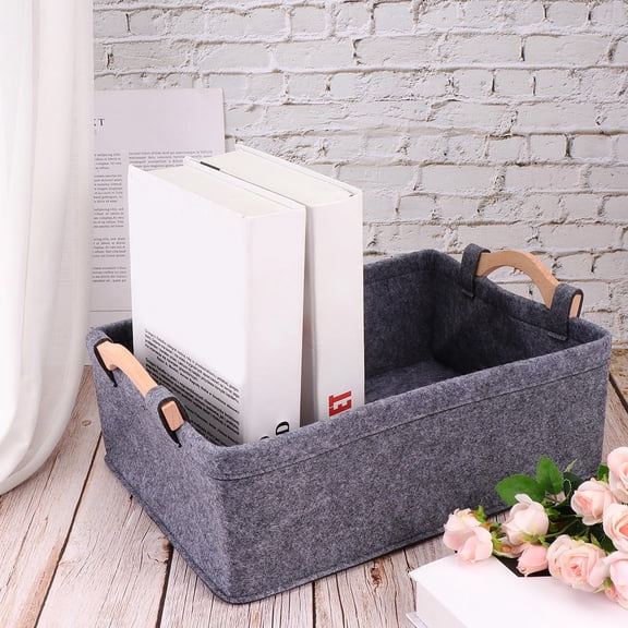 FESTFENDS Space-saving Felt Basket for Organizing 1Set
