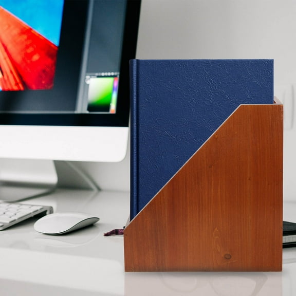 WHAMVOX Desktop Storage Box Wooden Desk Organizer Wood Storage Box Tabletop Sundries Box