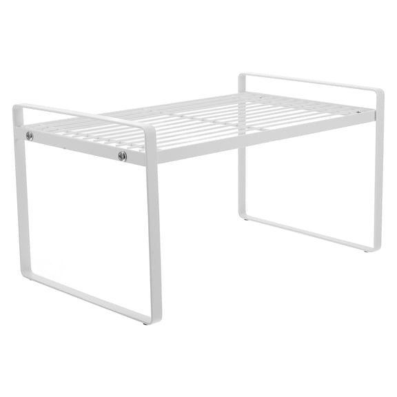 DECORNIJIA Space-saving Wire Shelf Rack White 1Pcs 12.6x8.2x7.2in