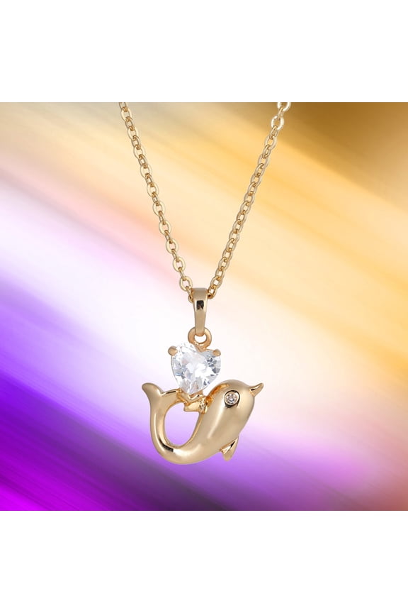 cate Necklaces For Women Golden Zirconia 1Pcs