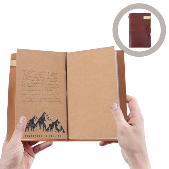 WHAMVOX Diaries Pocket Notebook Retro Ledger Coffee Color Financial Transactions