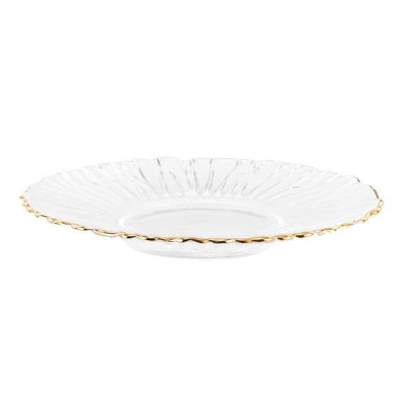 WHAMVOX Dining Table Decor Compact Coaster Glass Coffee Cup Saucer Cup Coaster Tea Round Tray Kitchen Decor Drinks Serving Plate for Home