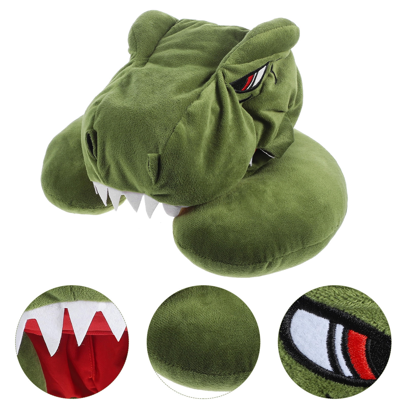 WHAMVOX Dinosaur Hooded Neck Pillow Cartoon Plush Animal Travel