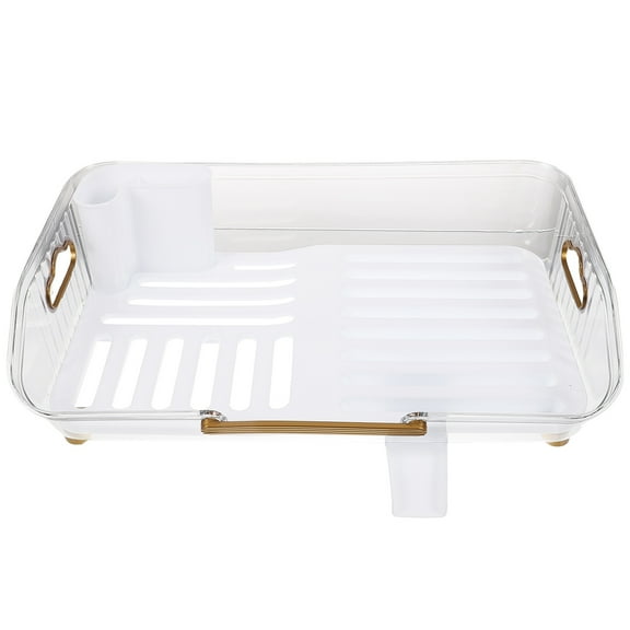 WHAMVOX Dish Drainer Dish Rack 42.50X26.50X13.00CM Transparent