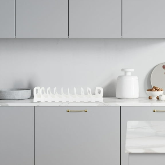 WHAMVOX  Dish Storage Rack Drainer Strainer Sink Drying Tableware White