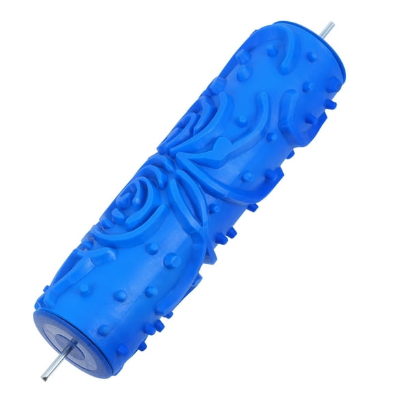 WHAMVOX Diy Patterned Paint Roller Decorative Rubber Roller With Plastic Handle For Home Wall Decoration Texture Paint Roller For Walls Refillable Paint Roller Kit