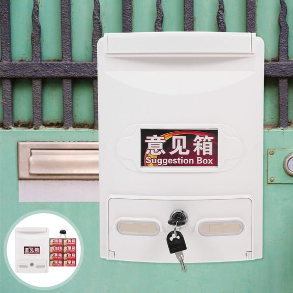 WHAMVOX Donation Box Locking Suggestion Box With Wall Mounted Mailbox Waterproof Charity Collection Box Box For Office Outdoor