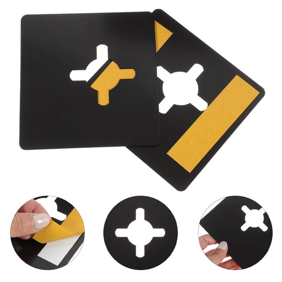 WHAMVOX Door Strike Plate for Home Use Portable and Versatile Stainless Steel Black Pieces