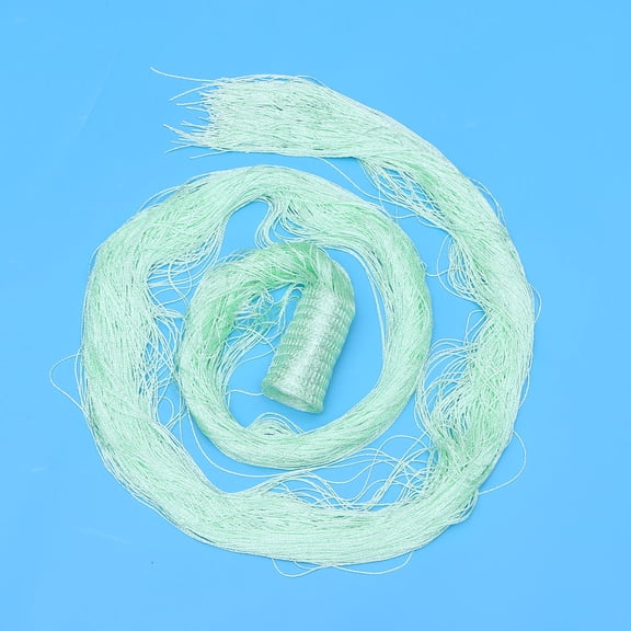 WHAMVOX Door String Curtain Rare Flat Silver Ribbon Thread Fringe Window Panel Room Divider Strip Tassel for Wedding Coffee House Restaurant Parts (Light Green)