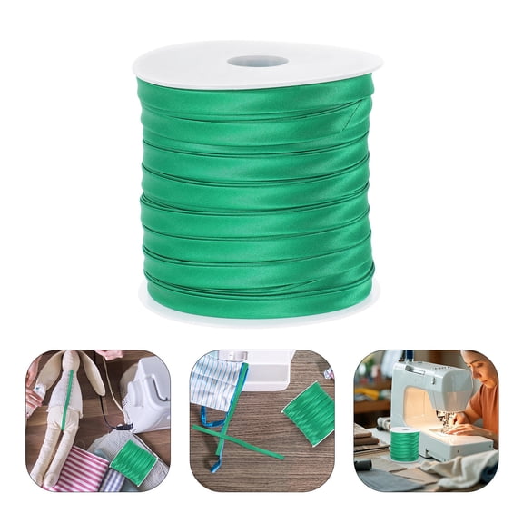WHAMVOX Double Fold Bias Tape For Sewing Quilting Hemming Green 54.68 Yards Fabric Tape For Seam Binding Edging And Finishing Diy Projects