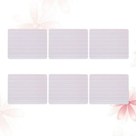 WHAMVOX Double Sided Dry Erase Lap Boards for Students with Horizontal Pcs White