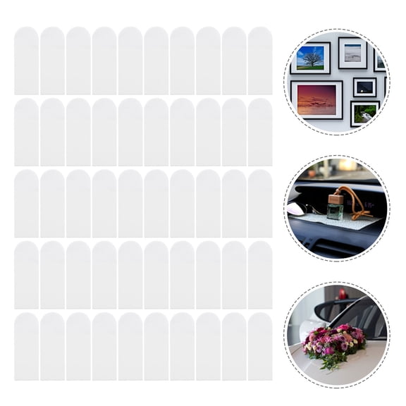 WHAMVOX 50-Pack Double Sided Adhesive Tape Stickers for Home, Office, and Craft Use