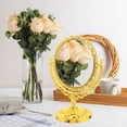 thumbnail image 1 of WHAMVOX Double-sided Rotating Table Mirror Travel 26.00X21.00X12.50CM Golden, 1 of 8