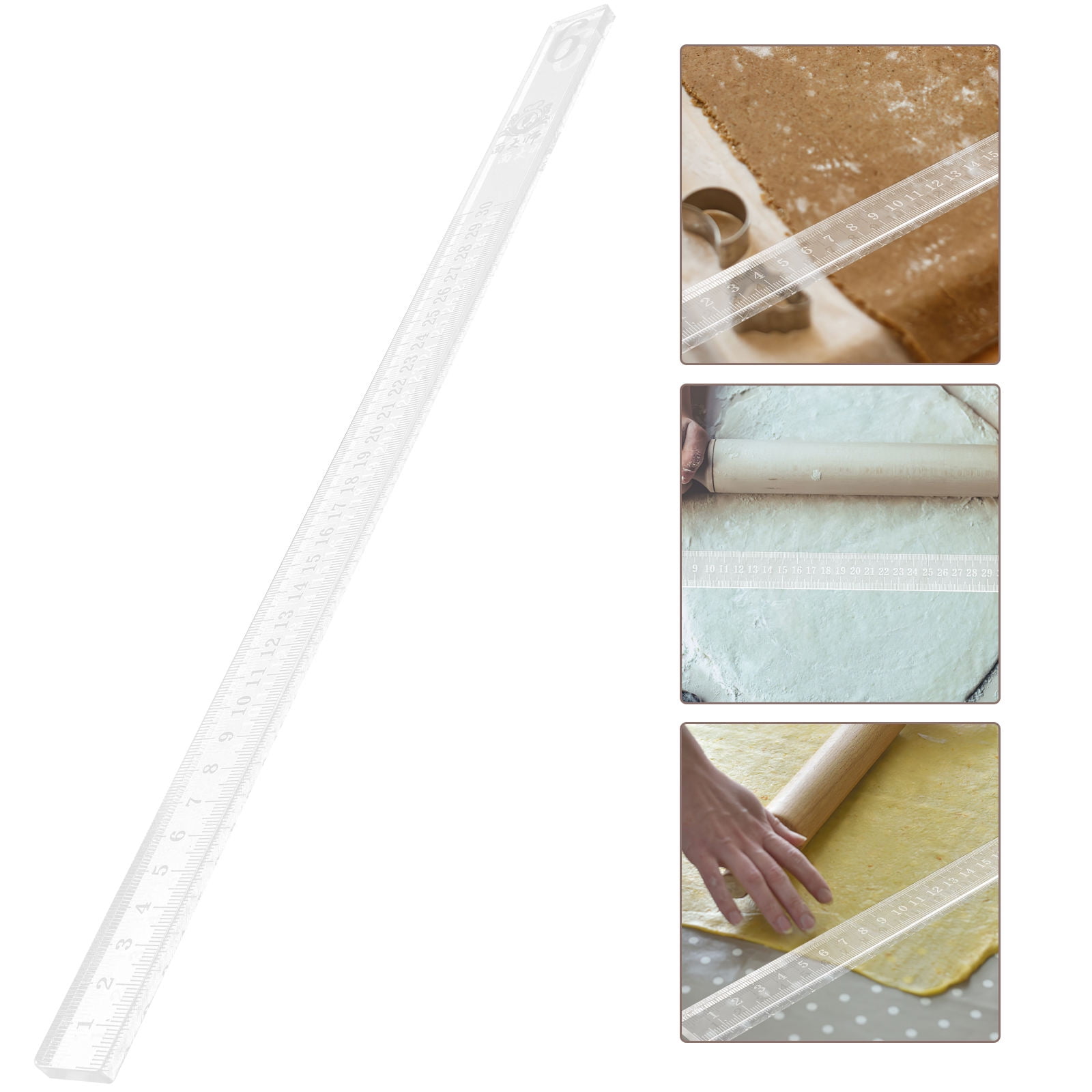 Sandwhich Line Ruler WHAMVOX Dough Biscuit Balance Measuring Rulers Baking Class Tools ...