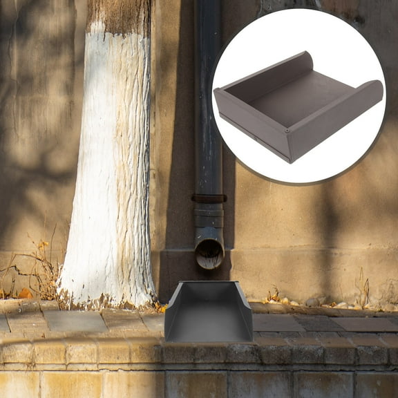 WHAMVOX Downspout Splash Block Outdoor Villa Rain Gutter Block Aluminum Alloy Drainage Rainwater Dustpan