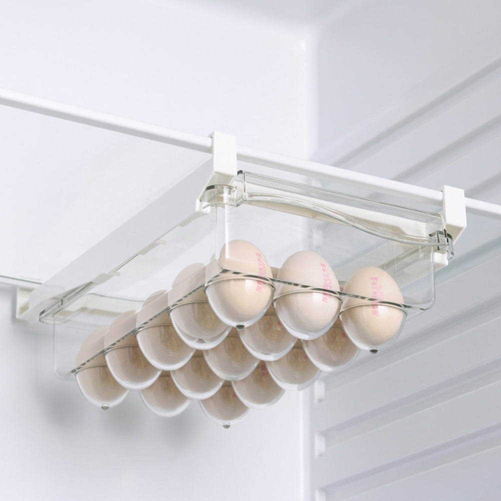 WHAMVOX Drawer Egg Holder Fridge Egg Organizer Egg Tray Egg Drawer Holder Refrigerator Egg Container