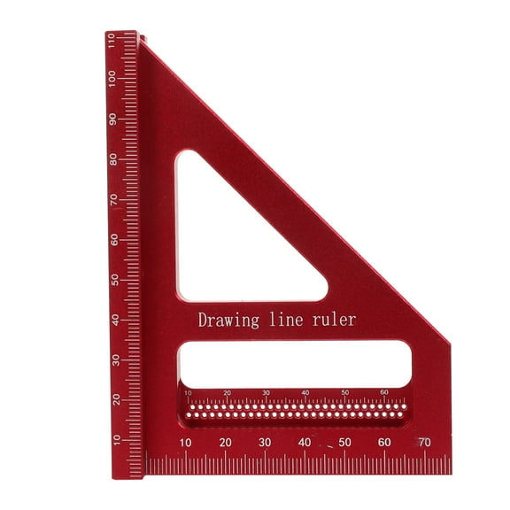 WHAMVOX Drawing Protractor Ruler Work 11.20X8.00X8.00CM Red