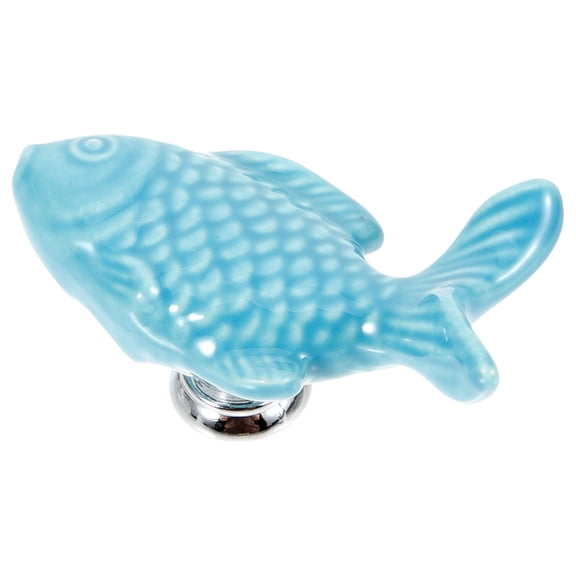 WHAMVOX Dresser Knob Fish Shape Cupboard Pull Modern Cabinet Knob Drawer Handle Furniture Handle