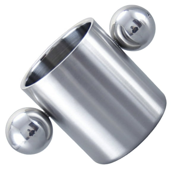 LITINKIMI Camping Metal Cups Food Grade Stainless Steel Silver 1Pack Durable