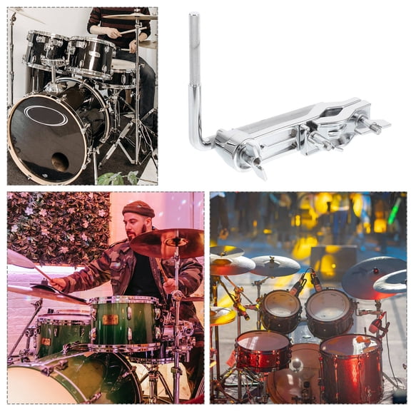 WHAMVOX Drum Rack Clamp With Cowbell Extension Versatile And Reliable Drum Mount For Bass Drum And Cymbal For Performances And Practice