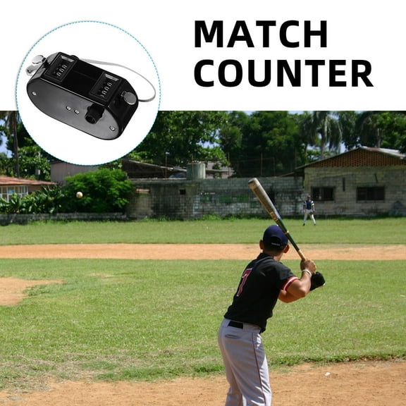 WHAMVOX Dual Counter Handheld Mechanical Counter Clicker Baseball Pitch Counter Clicker For People Lap Fishing Golf Knitting Black