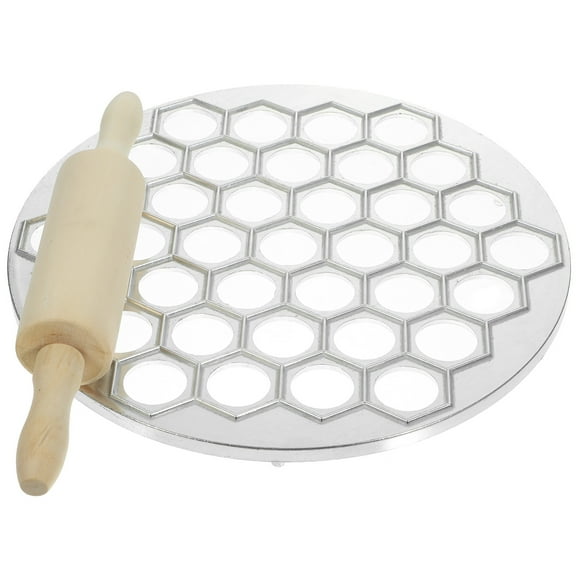 WHAMVOX Dumpling Maker Mold with Rolling Pin Large Kitchen Gadget for Making Filled Pastries Assorted Color