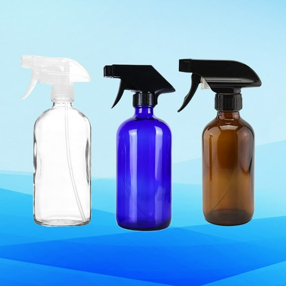 WHAMVOX Durable Glass Spray Bottles Set of 3 Refillable and Reusable for Storage Use 500ml Each
