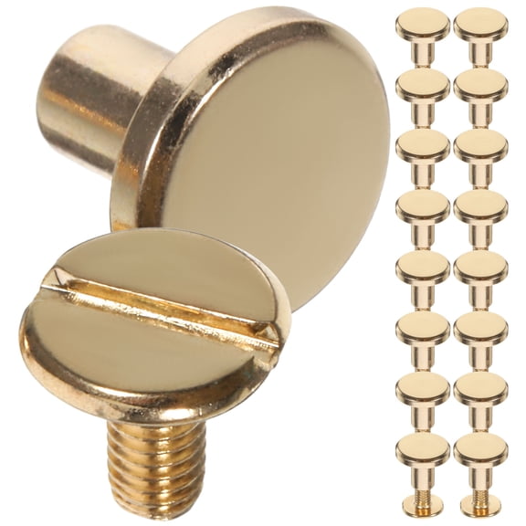 WHAMVOX Durable Golden Zinc Alloy Round rivets for Clothing Crafting with Reliable Performance 20pcs