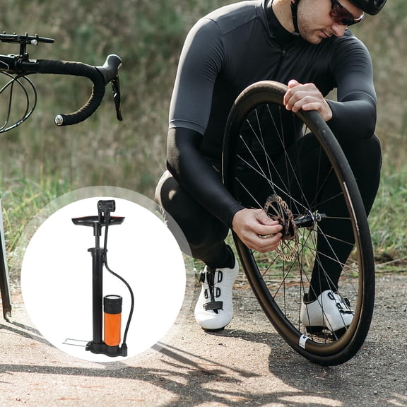 WHAMVOX Durable Iron Bike Tire Pump for Inflate Bikes with High Pressure Compact and Easy to Use