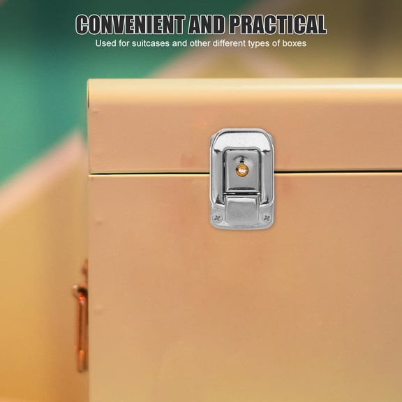 WHAMVOX Durable Iron Lock Latch for Box Use with Quick Fits Various Sizes