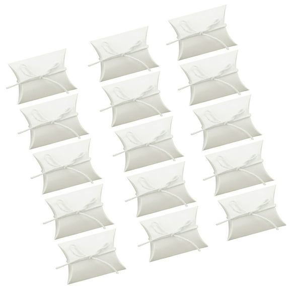 WHAMVOX Kraft Paper Boxes with Rope Handles, Lightweight Favor Boxes for Storage and Events, 100 Pieces