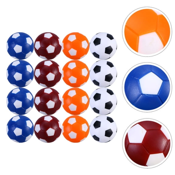 WHAMVOX Durable Plastic Table Football Set with Design for Playing Use 16pcs 36mm