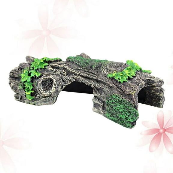 WHAMVOX Durable Resin Spider Snake Ornament for Fish Tank Decor Dark Brown High Simulation 7.8 Inches