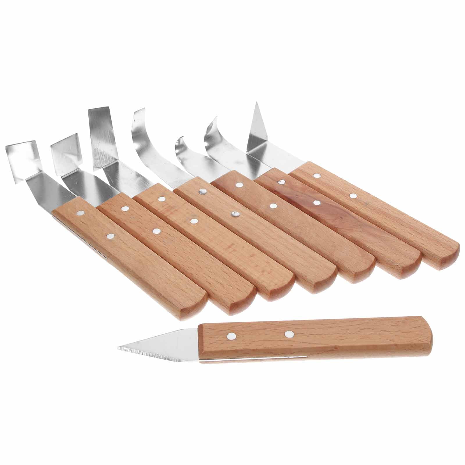 FESTFENDS Sculpture Modeling Tool Set Pottery Tools Black Stainless Steel 8Pcs Repairing Making Clay
