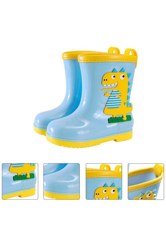 WHAMVOX Durable Waterproof Rain Boots with NonSlip Soles Lightweight PVC for Safe Outdoor Play Size 11