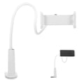 thumbnail image 1 of WHAMVOX Durable White Phone Holder with Flexible Arm for Desk Use 360-Degree Adjustment 6cm Base Clamp, 1 of 8
