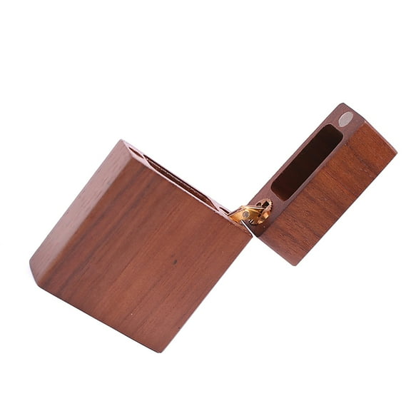 WHAMVOX Durable Wooden Guitar Pick Holder for Storage Coffee Color Lightweight Practical Design Compact Size