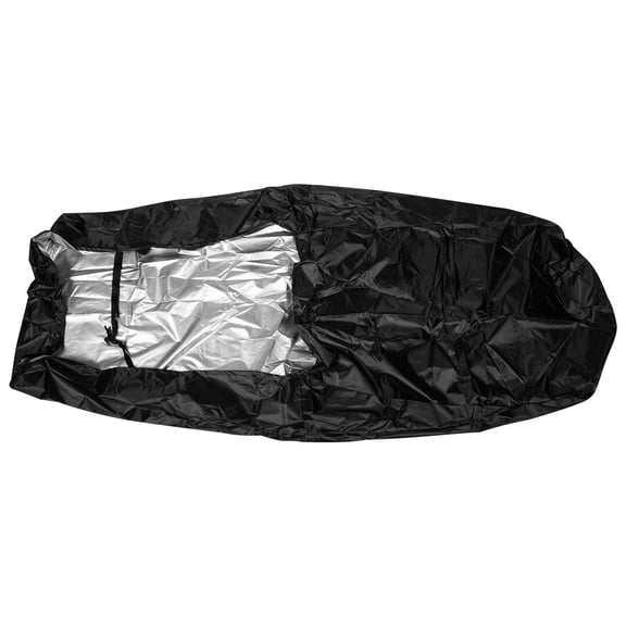 ROMANSENTIAL Black Lawn Tractor Cover Waterproof Universal Fit for Mower Protection