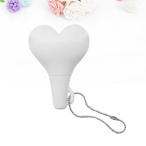 WHAMVOX  Earphone Splitter 3.5mm Male to 2 Port Heart Headphone Y White